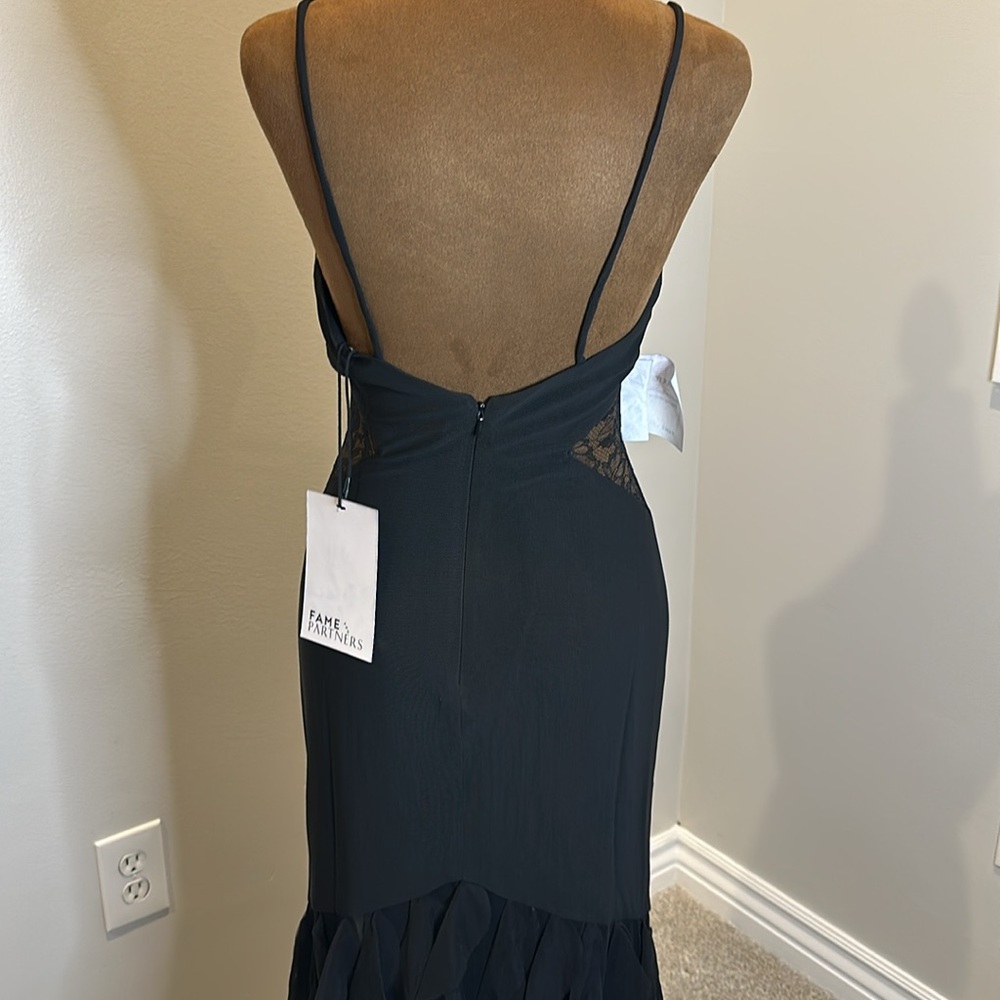 FAME and PARTNERS Tiered Floor-Length Gown - Picture 13 of 15